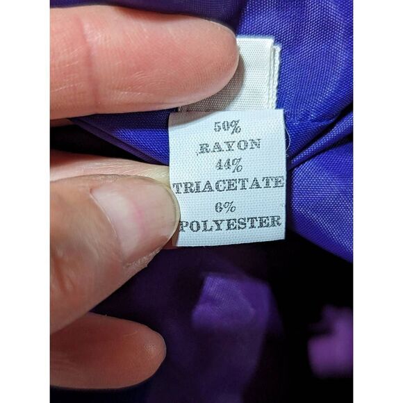 Rina di Montella Women's Rayol Blue Formal Skirt Suit Size 8 - Picture 9 of 10